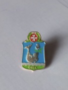 Herb gmina Cisek przypinka pin metaliczna odznaka wpinka