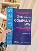Statutes On Company Law.  2006-2007. 10 edycja