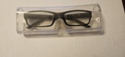Okulary korekcyjne plus 1 nowe z etui 