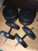 Talerze odważniki 60 kg 4x 5 kg 4x 10 kg bez gryfów