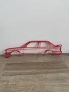 Dekoracja Ścienna BMW E30 Sylwetka Samochodu Ozdoba Na Ścianę 