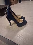 Buty ślubne z kryształami Swarovskiego 