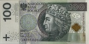 Unikatowy banknot 100 zł z wyjątkowym numerem seryjnym CR7773333