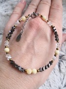 Kryształowa bransoletka z jadeitem