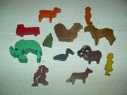 DREWNIANE ZABAWKI - ZWIERZĄTKA, LUDZIE, SAMOCHÓD