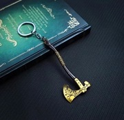 Brelok topór lewiatan kolor złoty pięknie wykonany z gry God of war