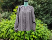 Bluzka boho H&M 44 XXL czarna bawełna bohemian folk hippie haft