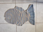 dywanik łazienkowy antypoślizgowy rybka niebieski pod nogi