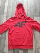 Bluza męska z kapturem czerwona bawełna 4F rozmiar M