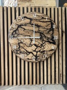 Zegar ścienny z drewna dębowego