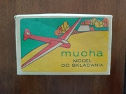 plastikowy model szybowca MUCHA