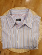 Męska KOSZULA marki Dolce&Gabbana rozm.54 bawełna niebieska paski jak nowa