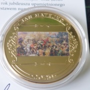 Nunizmat kolekcjonerski platerowany. 