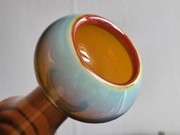 Żyrafka, kolorowe szkło PRL.