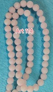 Koraliki kamień naturalny delikatny Kwarc różowy Art 114