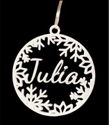 Personalizowana Bombka 3D z Imieniem – Dekoracja Świąteczna na Choinkę