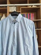 Błękitna koszula męska modern fit M bwełna Montego