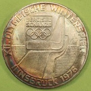 Austria 100 szylingów - XII Zimowe Igrzyska Olimpijskie, Innsbruck 1976