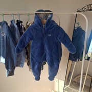 Kombinezon polarowy jesienny na jesień Smyk Cool Club 62 niebieski miękki c