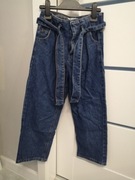 Spodnie jeansowe paperbag dla dziewczynki 