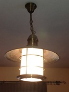 Lampa wisząca i kinkiet - zestaw w stylu latarni / lampy okrętowej 