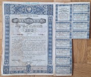 1935 Warszawa,3% Premjowej pożyczki inwest., Obligacja 100zł/niebieska