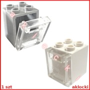 LEGO 4345 + 4346 SZAFKA biała lub j.szara/LBG + drzwi biały trans