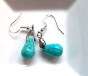 Delikatne kolczyki z turkusami