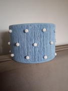 Abażur ręcznie robiony - błękit