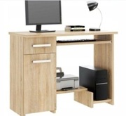 Biurko komputerowe gamingowe szkolne dąb sanoma ZMONTOWANE 90 x 50 x 73 cm 