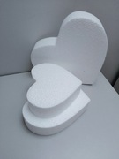 Baza styropianowa 20 cm gr 3  podstawa serce figura Walentynki tort