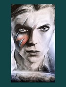 David Bowie portret nowoczesny duży obraz do salonu na prezent