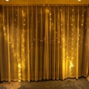 Kurtyna świetlna 3x3m Lampki LED barwa ciepła