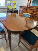 Komplet Vintage bydgoskie meble lata 80 te 20 w kredensy stół witryna RTV