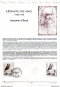 Francja - sławni malarze, Leonard De Vinci ( karnet )