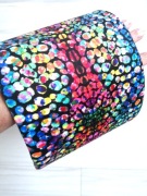 Osłonka osłonki na doniczkę roślinę etno z tkaniny weluru kropki wzór