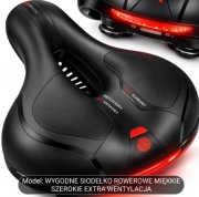  Siodełko rowerowe żelowe 