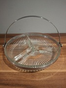 Szklana patera na przekąski