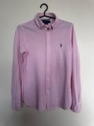 Koszula damska Ralph Lauren – Knit Oxford, różowa długi rękaw logo