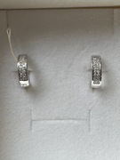 Kolczyki koła małe dla dziewczynki APART białe złoto i diamenty NOWE