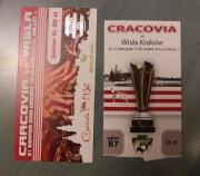 CRACOVIA WISŁA Kraków KSC TS DERBY 2008 BILETY X2