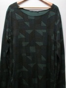 Gudrun Sjoden Jersey Stretch Maxi Kaftan sukienka Lyocell jak nowa XL