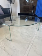 Stolik kawowy ciężki szklany. KLER