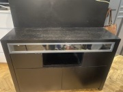 Szafka drewniana RTV w kolorze czarnym