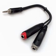 ROXTONE RAYC310L02 przejściówka gniazdo 2xJack 6.3 / wtyk Jack 3.5 0,2 m