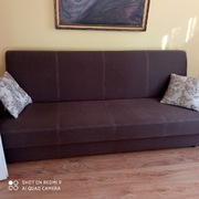 Witam, kanapa rozkładana z pojemnikiem na pościel + 2 fotele