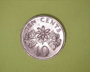 Singapur 10 centów 1989
