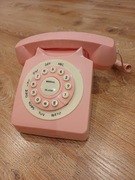 Telefon Stacjonarny Retro Różowy Loft Design Prezent