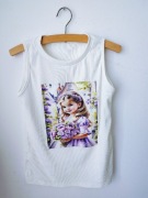 Bluzka dziewczęca rozmiar 14 Y2K top print dziewczynka