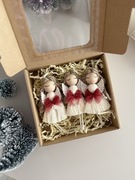 Aniołki na choinkę aniołki makrama aniołki Makramowe Aniołek świąteczny